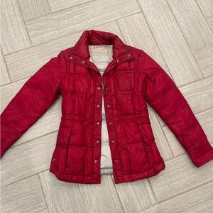 Athleta Red Puffer Jacket